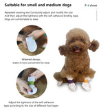 Mochalight 20Pcs Pet Dog Disposable Booties,Waterproof Dirt-Proof Outdoor Puppy Shoes Paw Protection with Adjustable Straps for Small and Medium Dogs M Size