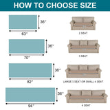 Turquoize Couch Cover for Dogs Washable Non Slip Protector Covers for 2-3 Cushion Couch Sofa Pet Friendly Chenille Quilted Thick Soft Sofa Slipcover Furniture Protector for Pet, 36 x 63Inch, Brown