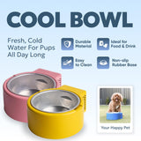 Cool Bowl 1.2L Cooling Dog Water Bowl – Plug-in Refrigerated Pet Bowl for Large, Medium, Small Dogs – Non-Slip Base, Dishwasher Safe, Keeps Water Cold for Summer Hydration