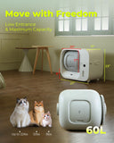Furbulous True Odor-Free Automatic Self-Cleaning Cat Litter Box, Extra Large for 3–22 lbs Cats, Smart APP Control, Self-Pack & Refill System, 3 Waste Bags Included, Upgraded Model - White