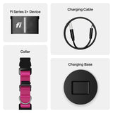 Fi New Series 3+ Smart Dog Tracker Collar [6 Month Membership Included] GPS Tracker for Dogs with Health & Behavior Monitoring, Escape Alerts, Waterproof, LED, Apple Watch Compatible (Pink, Medium)
