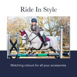LeMieux Show Jumping Sensitive EuroJump Square Saddle Pad - English Saddle Pads for Horses - Equestrian Riding Equipment and Accessories (Black - Large)