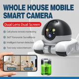 Patrol Buddy Robot Camera, Pet Cameras Indoor with Phone App, Indoor Movable Security Cameras with 2-Way Talk, Night Vision, for Cats/Dogs/Elderly (Camera+64g)