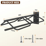 MIYABALA 2 Pack Saddle Rack with Pad Bar for Horse, Heavy Duty Wall Mounted Saddle Rack Stand Detachable for English Western Saddles Horses Blanket, Accessories Storage
