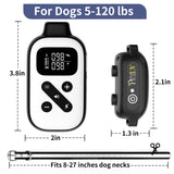 PetJoy Shock Collar for Large Dogs, Bark Collar with Remote, Bark and Training Collar 2 in 1, Auto Bark Collar - Shock, Vibration, Beep and Auto Mode (Level 1-5), Remote Range 2800 Ft