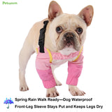 PetWarm Dog Leg Sleeves, Waterproof, Elbow and Knee Protector, Pink, S
