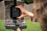 FeatherSnap Smart Bird Feeder: AI Bird ID, Solar Power, Wi-Fi Connectivity, Sends HD Pictures and Videos to Your Phone, Two Seed Bins, Multiple Mounting Options - Best Smart Bird Feeder