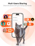 WOPET Automatic Cat Feeder with Camera for Two Cats, 6L Automatic Dog Feeder with HD Video and Night Vision, 5G/2.4G WiFi Pet Feeder for Cats & Dogs, SD Card Storage & 2-Way Audio