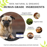 Isabella’s Clearly Teeth & Gums for Dogs | Natural Tooth Cleaning Powder | No-Rinse Dog Toothpaste Alternative with Coconut, Kelp & Cinnamon | Toothbrush Included | Vegan, Made in USA