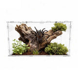 GVWRATW The Ultimate Small Animal Terrarium 7.9" x 5.9" x 11.8": A Versatile Reptile Serving as a Complete Starter Tank for a Wide Range of Species Including Lizards, Geckos, Frogs, Crabs, and Spiders