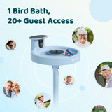 Birdfy Smart Bird Bath with Camera, Solar Powered, Dual-Lens 2K AI Camera
