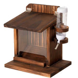Squirrel Feeders for Outside - Squirrel Feeder with Water Bottle, Durable Outdoor Squirrel House, Chipmunk Feeder Box, Squirrel Food for Backyard Squirrels Hold Corn, Corn Cob, Peanuts