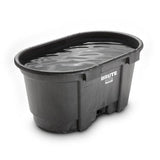 Rubbermaid Commercial Products Stock Tank 100-Gallons Structural Foam Heavy Duty Container for Livestock/Animal/Cattle Feed & Water Outdoor Homemade Pool/Hot Tub/Bathtub & Pet Cleaning/Dog Wash