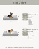 NUPIDA Orthopedic Small Dog Bed for Crate with Washable Cover, 23x17, Grey
