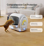 UBPET Self Cleaning Cat Litter Box, XXXL Automatic Litter Box for Multiple Cats, Weight Sensors Safety Protection, Smart APP Control, Odor Control, Works with Clumping/Bentonite Litter (XX-Large)