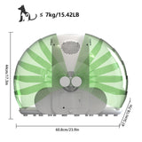 Foldable Smart Pet Dryer Box with 8 Fan 4 Speed, Automatic Cat Dryer Box Time-Setting Temperature Control, Small Dog Drying Box, Cat Hair Blow 360° Ultra Quiet (GREEN)