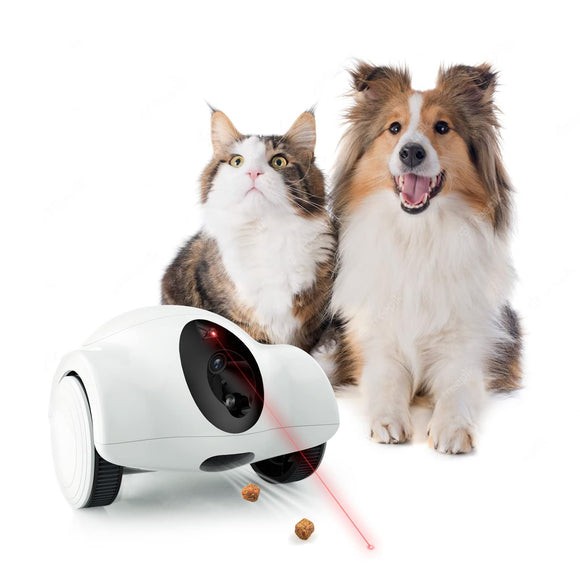 Youpet Pet Cameras with Phone App 15 Days Long Standby Pet Robot for Dog Treat Dispenser Feeder 1080P Full HD Dog Robot Camera 360°Move Freely 2-Way Audio (2.4G WiFi ONLY, No Bluetooth)