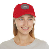 Hat with Leather Patch — "for the love of pets"