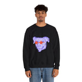 Purple Dog Love Crewneck Sweatshirt
