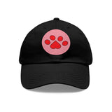 Hat with Paw Print Leather Patch - Pet Lovers