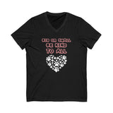 Unisex Jersey Short Sleeve V-Neck Tee pet lovers