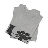 Love Paw T-Shirt — Distressed Paw Print Pet Lover Tee