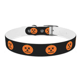 jack-o-lantern print dog collar