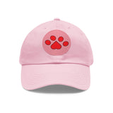 Hat with Paw Print Leather Patch - Pet Lovers