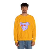 Purple Dog Love Crewneck Sweatshirt
