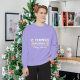Sweatshirt — "2 Things I Never Leave Home Without: Coffee & Dog Hair" Cozy Crewneck