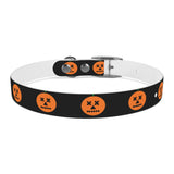 jack-o-lantern print dog collar