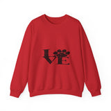 Expressing Love Crewneck Sweatshirt — Romantic Heart Design