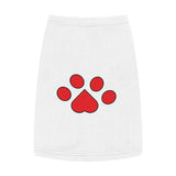 Red Pawprint Pet Tank Top