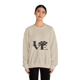 Expressing Love Crewneck Sweatshirt — Romantic Heart Design