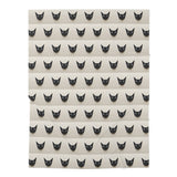 Black Cat Pattern Baby Swaddle Blanket — Cute Neutral Infant Swaddle