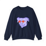 Purple Dog Love Crewneck Sweatshirt