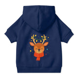 Festive Reindeer Pet Hoodie