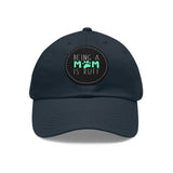 Mom Dog Lover Dad Hat with Leather Patch