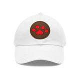 Hat with Paw Print Leather Patch - Pet Lovers