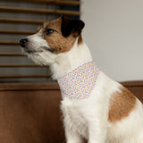 Colorful Paw Print Pet Bandana Collar — Vibrant Dog/Cat Scarf