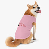 Merry & Bright Pet Tank Top — Christmas Dog Shirt with Tree Design