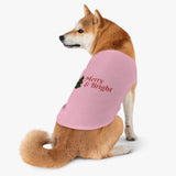 Merry & Bright Pet Tank Top — Christmas Dog Shirt with Tree Design