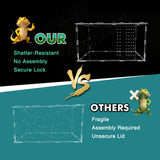 GVWRATW The Ultimate Small Animal Terrarium 7.9" x 5.9" x 11.8": A Versatile Reptile Serving as a Complete Starter Tank for a Wide Range of Species Including Lizards, Geckos, Frogs, Crabs, and Spiders