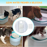 16 Pack Dog Water Fountain Replacement Filters for Petlibro Capsule Dog Fountain PLWF008,Pet libro filters with Replacement Pre-Filter Pump Sponges.