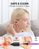 AnyScope Digital Otoscope Compatible with iPhone and Android Devices, HD Ear Camera with Ear Wax Removal Tools, Video Ear Scope Otoscope with Light, Capture Photos and Videos (Purple)