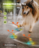 Xeuch Interactive Dog Toys, Automatic Moving and Rolling LED Light Up Dogs Ball with Rope, Motion-Activated Wicked Ball for Small Medium Pup, Stimulation Toy for Boredom Relief
