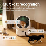 PETLIBRO Automatic Litter Box and Cat Feeder for Wet Food and Self Cleaning Litter Box with AI Waste Analysis and Multi-Cats Recognition