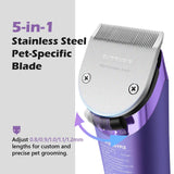 FuzzyFix Pre-Installed 1mm Fine Blade - Dog Clippers Replacement Blade Compatible with PC611VX, Detachable Pet Dog Grooming Clipper Stainless Steel Blade, 0.8-1.2mm Adjustable