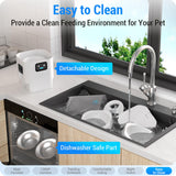 Frienhund Dual Automatic Cat Feeder with Camera for 2 Cats: 5G WiFi Automatic Dog Feeder with Night Vision, 7L Auto Cat Food Dispenser with Two Camera for Multiple Pet, Easy to Clean-29 Cup(ACF180W-A)