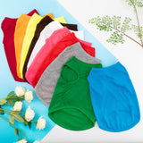 Silkfly 39 Pieces Summer Breathable Dog Shirts Pet Blank Clothes Plain Puppy Shirt Blank Costume for Pet(Large)